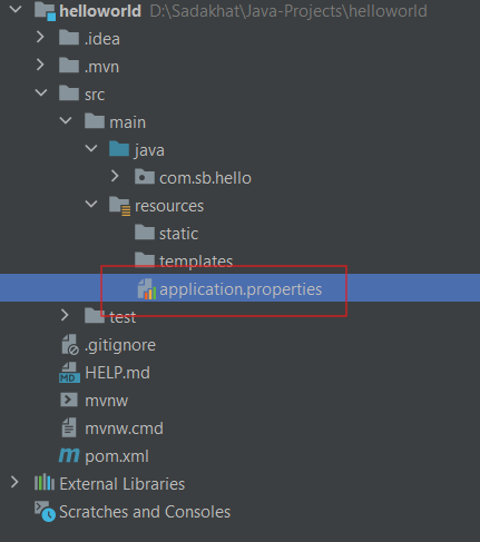 Spring Boot application properties